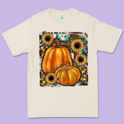 Sunflowers, Pumpkin, Cowhide, Serape Premium Tee Designed By Jahusdesignshop