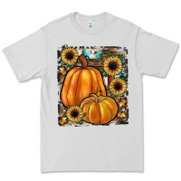 Dove Grey sunflowers, pumpkin, cowhide, serape Premium Tee - JahusDesignShop