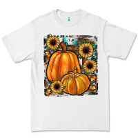 White sunflowers, pumpkin, cowhide, serape Premium Tee - JahusDesignShop