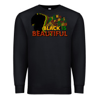 Black Black is beautiful Premium Sweatshirt - HowdyJamesFarm