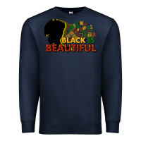 Navy Black is beautiful Premium Sweatshirt - HowdyJamesFarm