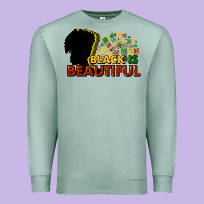 Black Is Beautiful Premium Sweatshirt Designed By Howdyjamesfarm