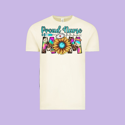 Proud Nurse Mom Vintage Tee Designed By Jahusdesignshop