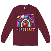 Burgundy headstart Long Sleeve Tee - BundleAndBundleShop