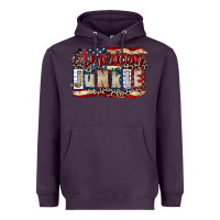 Plum American junkie 4th of july Heavyweight Hoodie - CowGirlArtShop