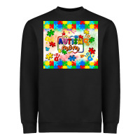Black autism mom Heavyweight Sweatshirt - LillyAllenDesigns