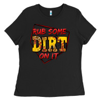 Black rub some dirt on it softball Ladies Tee - Jasminsmagicworld