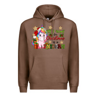 Chestnut all i want for christmas is a unicorn Premium Hoodie - CowGirlArtShop