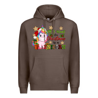 Coffee all i want for christmas is a unicorn Premium Hoodie - CowGirlArtShop