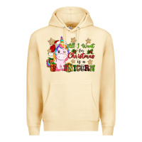 Pina Colada all i want for christmas is a unicorn Premium Hoodie - CowGirlArtShop