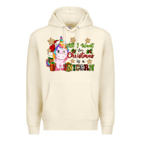 Sandshell all i want for christmas is a unicorn Premium Hoodie - CowGirlArtShop