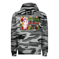 Slate Camo all i want for christmas is a unicorn Premium Hoodie - CowGirlArtShop