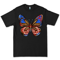 Black 4th of july butterfly Premium Tee - BundleAndBundleShop