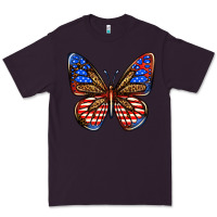 4th Of July Butterfly Premium Tee | Teevron
