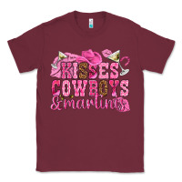 Burgundy kisses cowboys martinis Classic Tee - NancyCooperArtShop