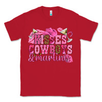 Red kisses cowboys martinis Classic Tee - NancyCooperArtShop