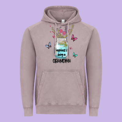 Grandma Preview Costom Name Vintage Hoodie Designed By Maliassmallbusiness