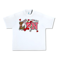 White valentinesday lpn Urban Heavy Tee - NancyCooperArtShop