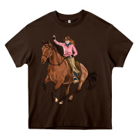 Chocolate Brown cowgirl Heavy Core Tee - Artiststas