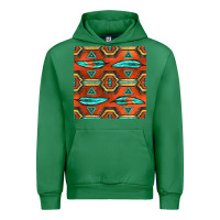 Emerald native american aztec seamless pattern 2 Urban Hoodie - BundleAndBundleShop