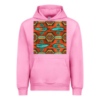 Fuchsia Pink native american aztec seamless pattern 2 Urban Hoodie - BundleAndBundleShop