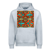 Heather Grey native american aztec seamless pattern 2 Urban Hoodie - BundleAndBundleShop
