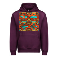 Mauve Wine native american aztec seamless pattern 2 Urban Hoodie - BundleAndBundleShop