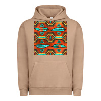 Pigment Burro native american aztec seamless pattern 2 Urban Hoodie - BundleAndBundleShop