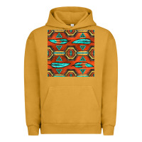 Pigment Peanut Butter native american aztec seamless pattern 2 Urban Hoodie - BundleAndBundleShop