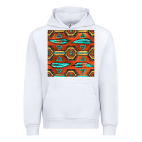 White native american aztec seamless pattern 2 Urban Hoodie - BundleAndBundleShop