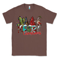 Chestnut Merry Christmas Classic Tee - CowhideDigitalArt