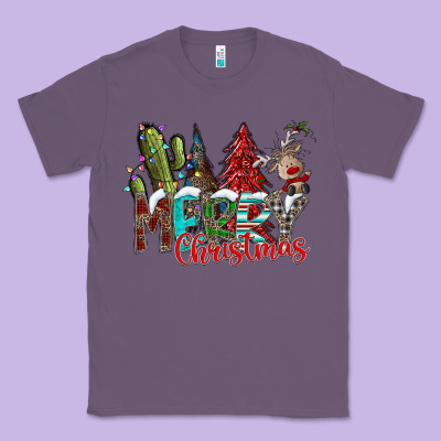 Merry Christmas Classic Tee Designed By Cowhidedigitalart