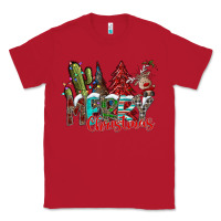 Red Merry Christmas Classic Tee - CowhideDigitalArt