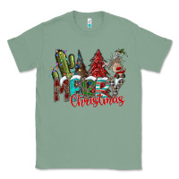 Sage Merry Christmas Classic Tee - CowhideDigitalArt