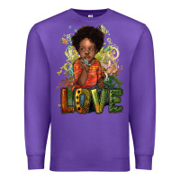 Purple Black are boy love Premium Sweatshirt - HowdyJamesFarm