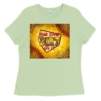 Matcha rub some dirt on it softball Ladies Tee - Jasminsmagicworld