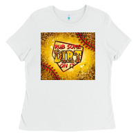 White rub some dirt on it softball Ladies Tee - Jasminsmagicworld