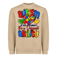 Mushroom autism is not a disability it's a different abilit Heavyweight Sweatshirt - LillyAllenDesigns