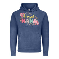 Vintage Denim blessed nana Vintage Hoodie - MaliasSmallBusiness