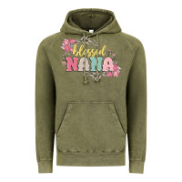 Vintage Olive blessed nana Vintage Hoodie - MaliasSmallBusiness