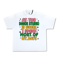 White at the dance studio is where i spend  most of my d Urban Heavy Tee - MaliasSmallBusiness