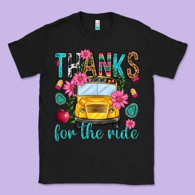 Thanks For The Ride Classic Tee Designed By Nancycooperartshop