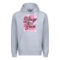 Heather Grey stronger than the storm Premium Hoodie - CowGirlArtShop