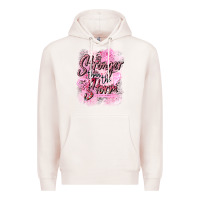 Pale Pink stronger than the storm Premium Hoodie - CowGirlArtShop