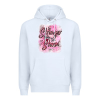 White stronger than the storm Premium Hoodie - CowGirlArtShop
