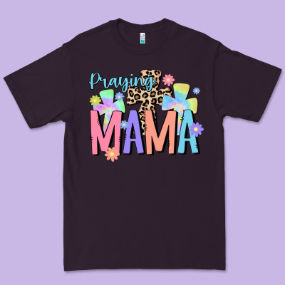 Praying Mama Premium Tee Designed By Jahusdesignshop