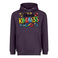 Plum Chose Kindness Autism Heavyweight Hoodie - CowGirlArtShop