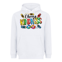 White Chose Kindness Autism Heavyweight Hoodie - CowGirlArtShop