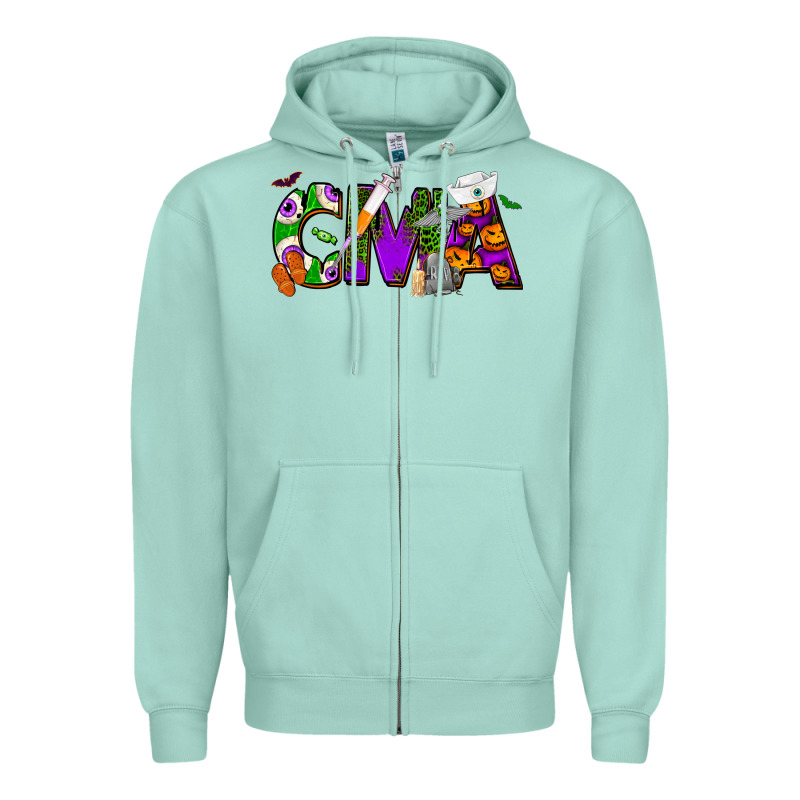 Halloween Cma Certified Medical Assistant Zipper Hoodie by NancyCooperArtShop | Teevron