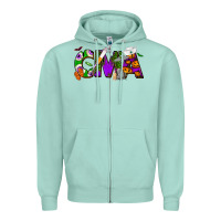 Seafoam Halloween CMA Certified Medical Assistant Zipper Hoodie - NancyCooperArtShop